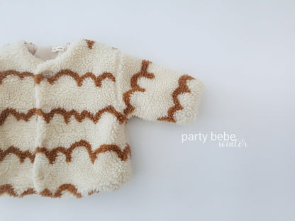 BESSIE WAVE TEDDY JACKET - Vintage Blossom